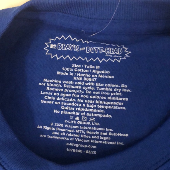 Beavis & Butt-Head MTV Shirt New Men’s S, M, L, XL - Picture 5 of 5